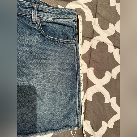 Free People We the Free zip it up denim mini skirt size 30 - Picture 7 of 8